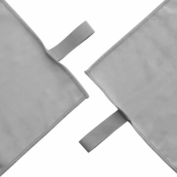 Sporthanddukar 2 pcs Mörkgrå 50 x 30 cm Polyester och polyamid