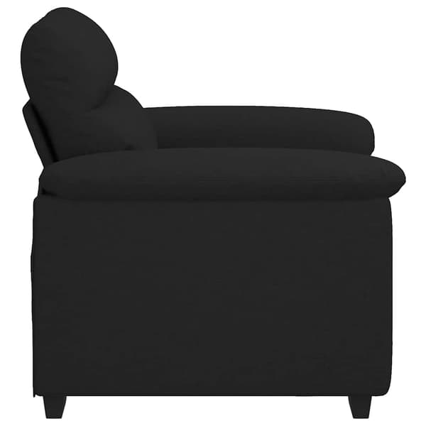 Soffstol svart 100x81x84 cm tyg