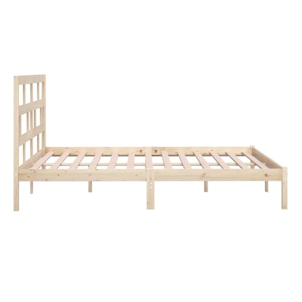 Sängram massiv furu 200x200 cm