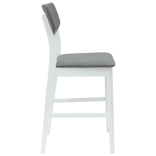 Matstolar 2 pcs Vit 48 x 49 x 95 cm Massiv Gummiträ