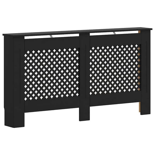 Elementskydd svart 152x19x81,5 cm MDF