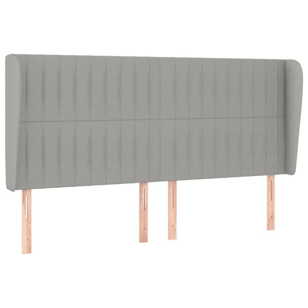 Ramsäng med madrass ljusgrå 200x200 cm tyg