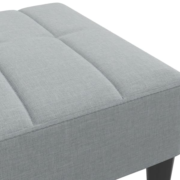 Fotpall Ljusgrå 77x55x31 cm tyg