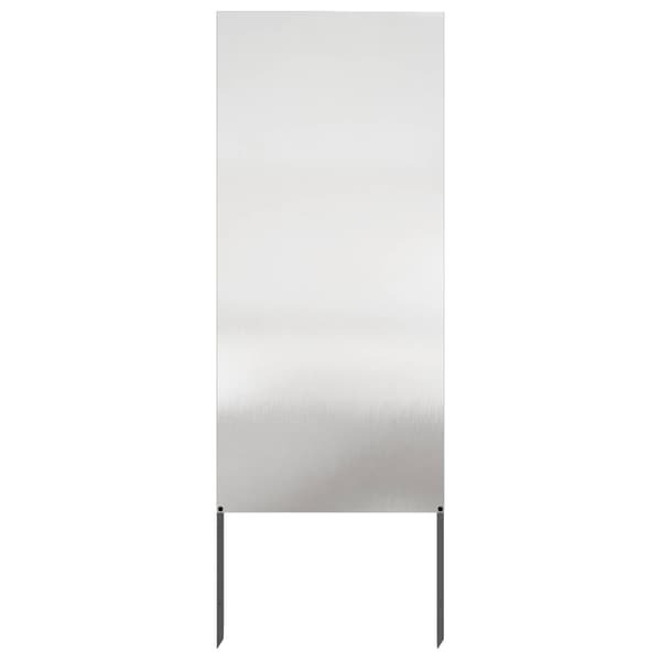 Trädgårds integritetsskärm Silver 50 x 140 cm Rostfritt stål