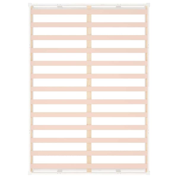 Sängram vit 120x200 cm massivt trä