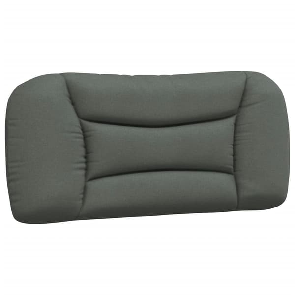 Bed with Mattress "Hvar" Dark Grey 90x200 cm Fabric
