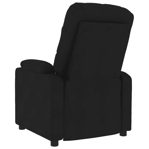 Massagefåtölj svart tyg