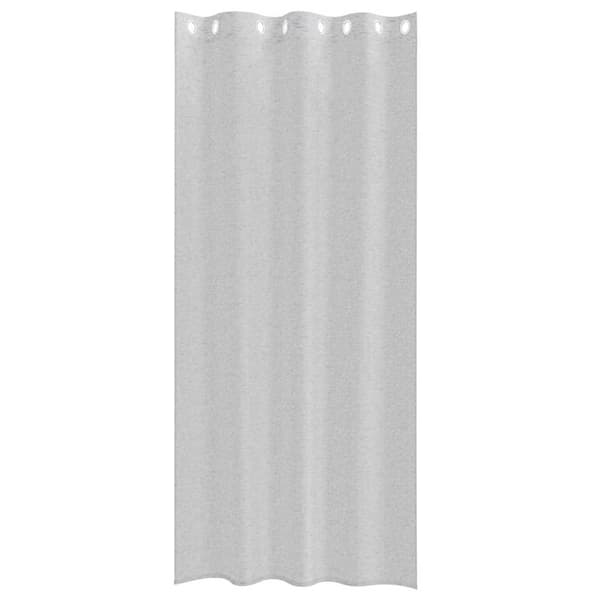 Voile Gardin 2 st Ljusgrå 260 x 140 cm Polyester