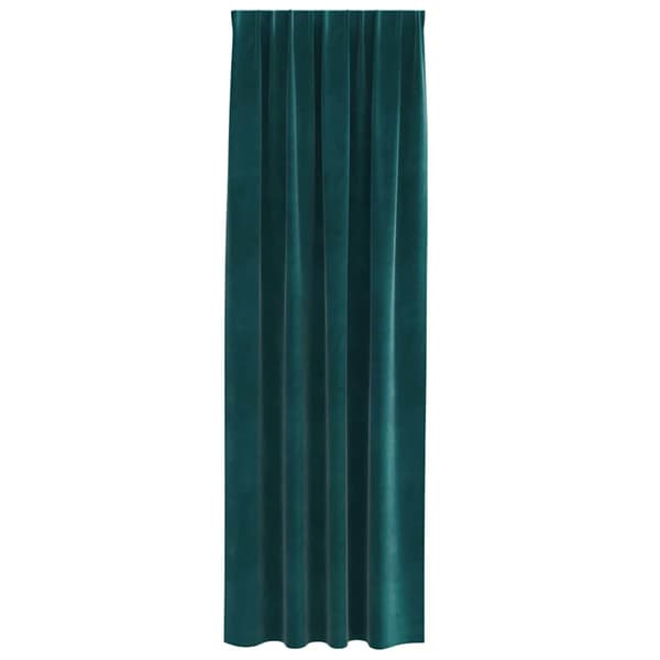 Mörkläggningsgardiner 2 st Mörkgrön 140 x 225 cm Sammet