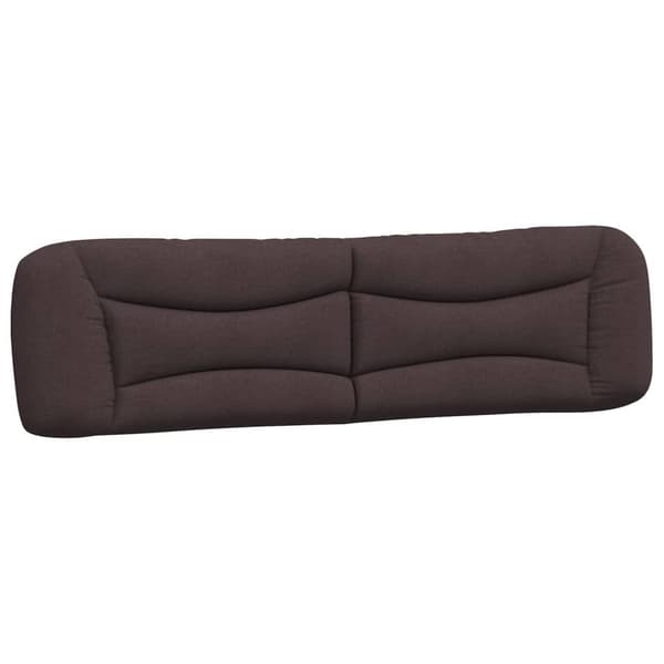 Headboard Cushion "Hvar" Dark Brown 200 cm Fabric