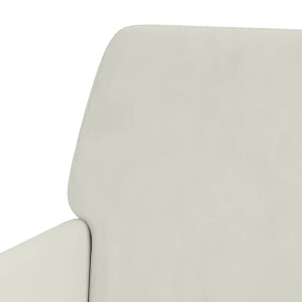Loungestol gräddvit 62x79x79 cm sammet