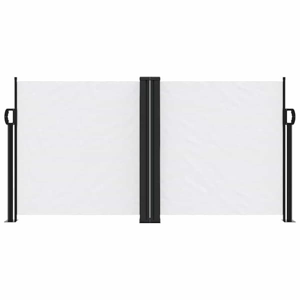 Infällbar sidomarkis vit 120x1200 cm