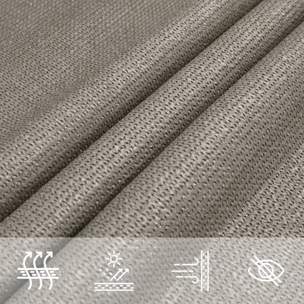 Solsegel 160 g/m² triangulär ljusgrå 4,5x4,5x4,5 m HDPE