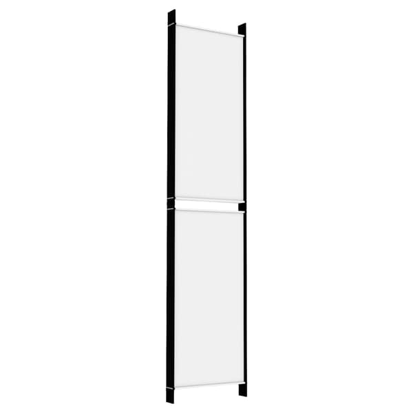 Rumsavdelare 6 paneler vit 300x220 cm tyg