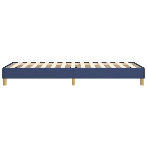 Boxspring-sängram blå 100x200 cm tyg