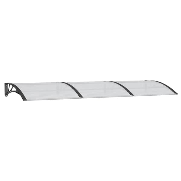 Entrétak svart 300x100 cm polykarbonat