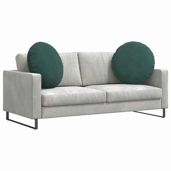 Sittkuddar 2 pcs Mörkgrön Ø 80 x 29 cm Sammet