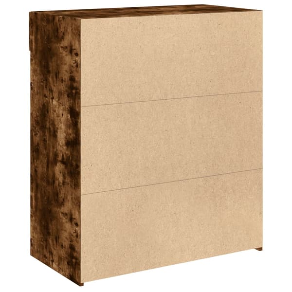 Skänk rökfärgad ek 80x42,5x93 cm konstruerat trä