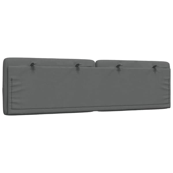 Headboard Cushion Dark Grey 180 cm Fabric