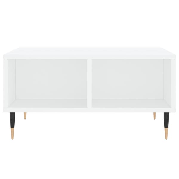 Soffbord vit 60x60x30 cm konstruerat trä