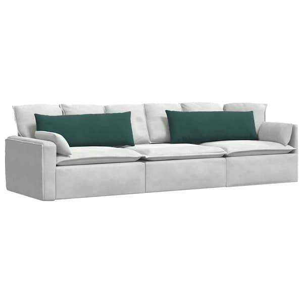 Sofakuddar 2 pcs Mörkgrön 120 x 40 cm Kordread tyg