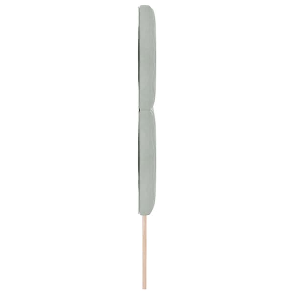 Huvudgavel Ljusgrå 144 cm Sammet