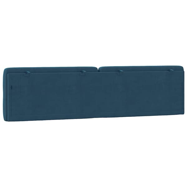 Headboard Cushion Blue 200 cm Velvet