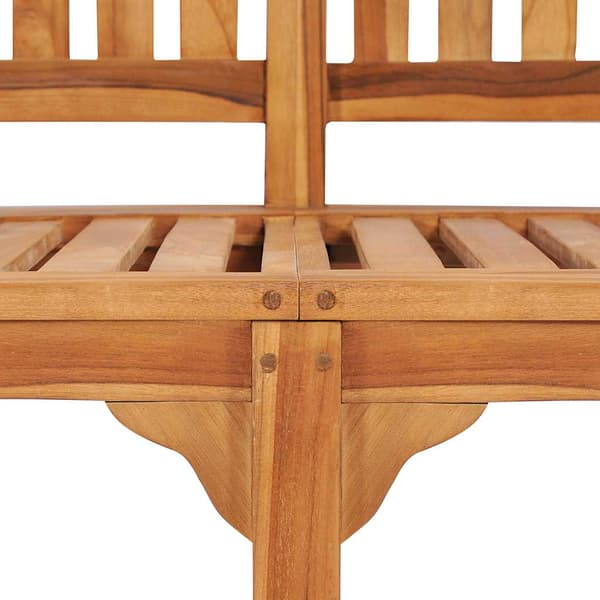 Bananbänk 151 cm massiv teak