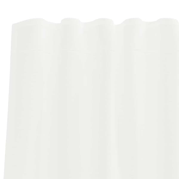 Voile gardiner med stångfickor 2 st vit