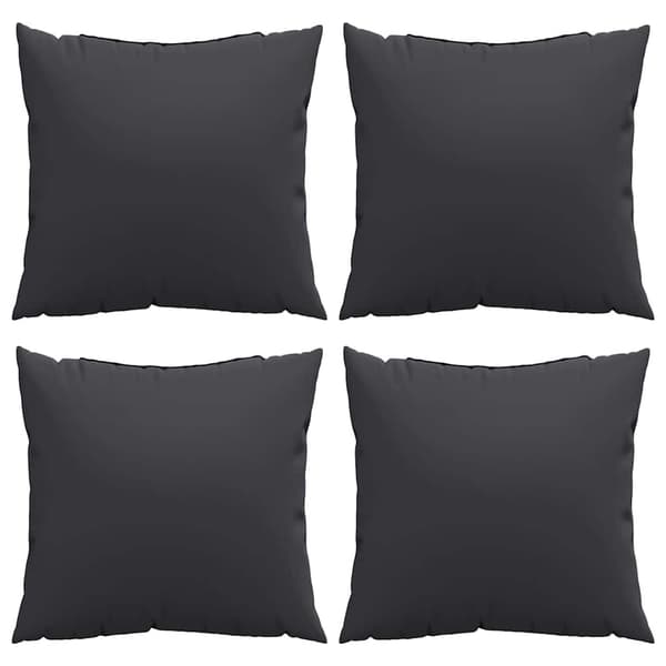 Soffkuddar 4 st svart 60x60 cm tyg