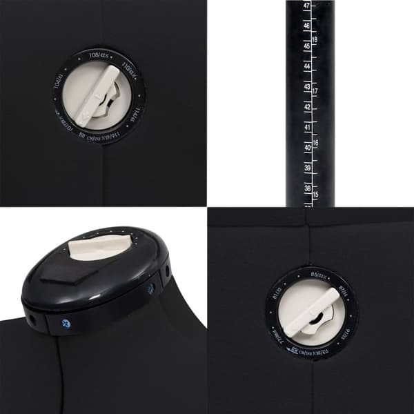 Justerbar provdocka dam svart M stl 40-46