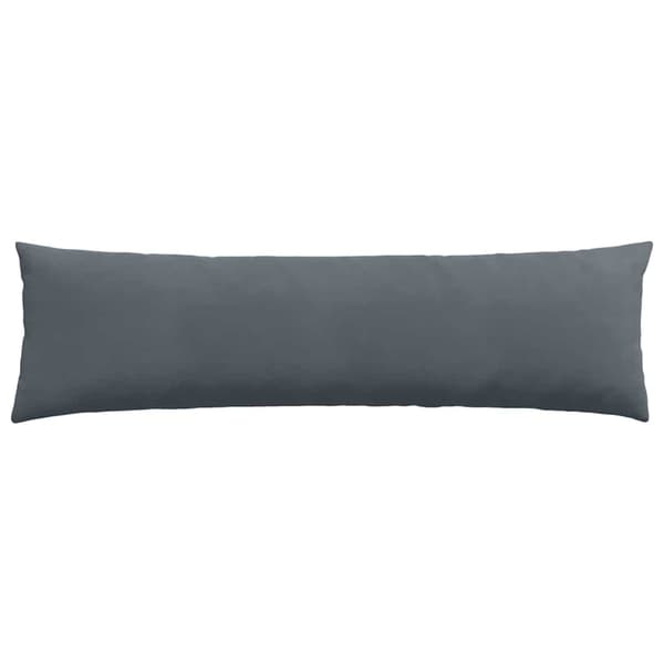 Sofakuddar 2 pcs Mörkgrå 145 x 40 cm Kordread tyg