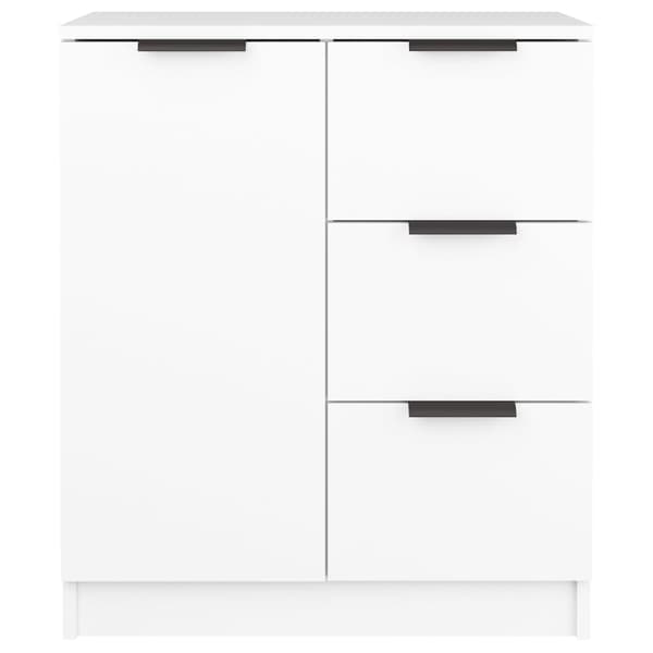 Skänkar 2 st vit 60x30x70 cm konstruerat trä