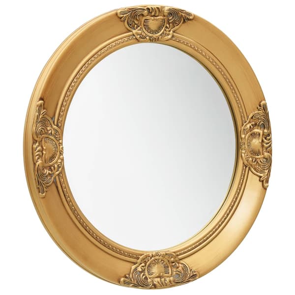 Väggspegel barockstil 50 cm guld