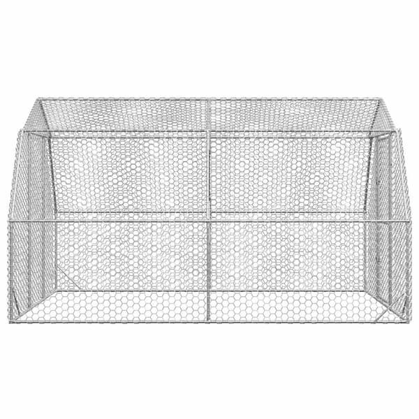 Hönsgård 2,5x4x2,25 m galvaniserat stål