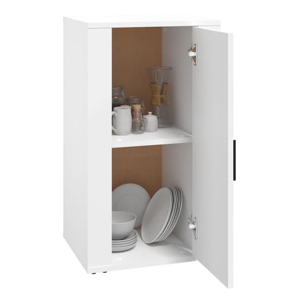 Skåp vit 40x33x70 cm konstruerat trä