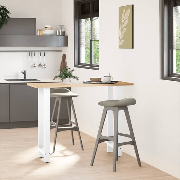 Barbordsben vita 2 st 40x(100-101) cm stål