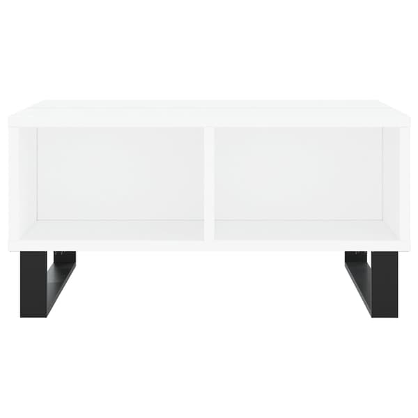 Soffbord vit 60x60x30 cm konstruerat trä