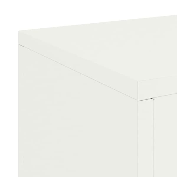 Växtställ 2 pcs Vit 24 x 24 x 55 cm Stål