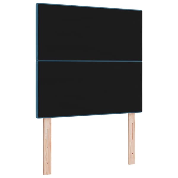 Huvudgavel Mörkblå 80 cm Sammet