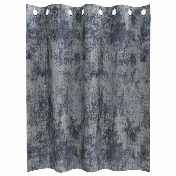 Sammetsgardiner 2 pcs Silvergrå 140 x 140 cm Sammet