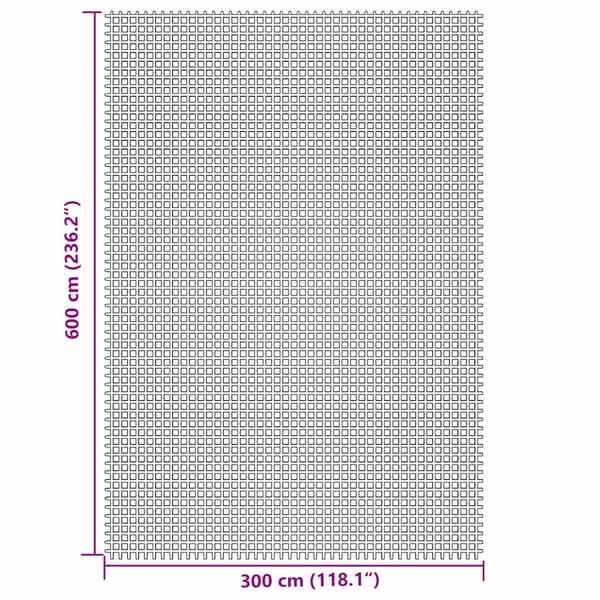 Tältmatta gräddvit 6x3 m