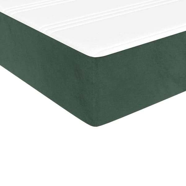 Pocketresårmadrass medium mörkgrön 120x210x20 cm sammet