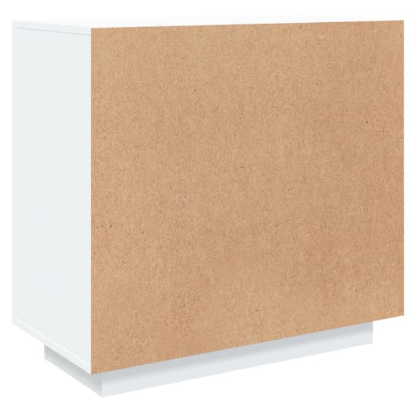 Skänk vit 80x40x75 cm konstruerat trä