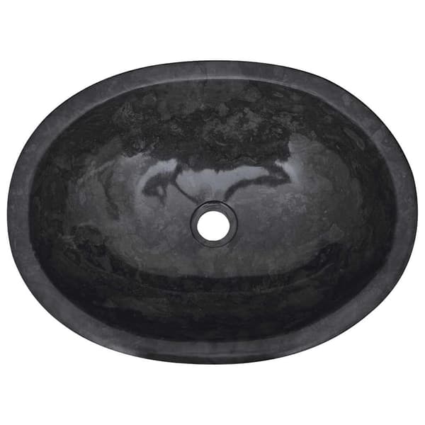 Handfat svart 53x40x15 cm marmor