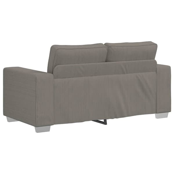 Loveseat soffa ljusgrå 160x77x82 cm manchestertyg