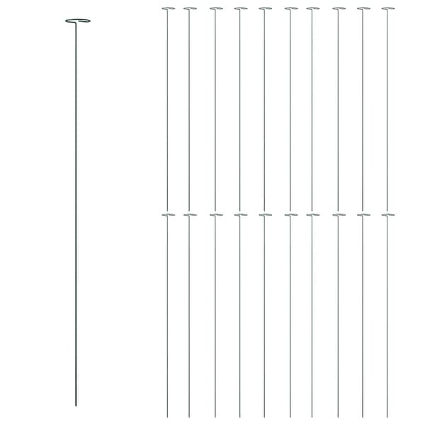 Växtstöd 20 st mörkgrön 91 cm stål