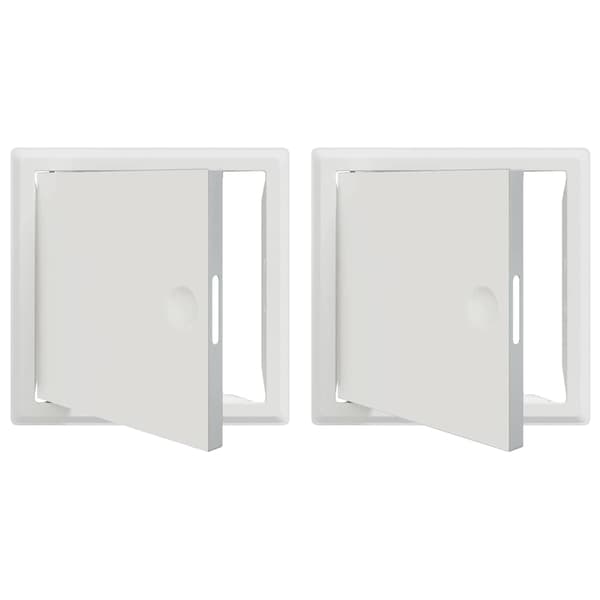 Åtkomstpanel 2 pcs Vit 23 x 23 x 3 cm Stål