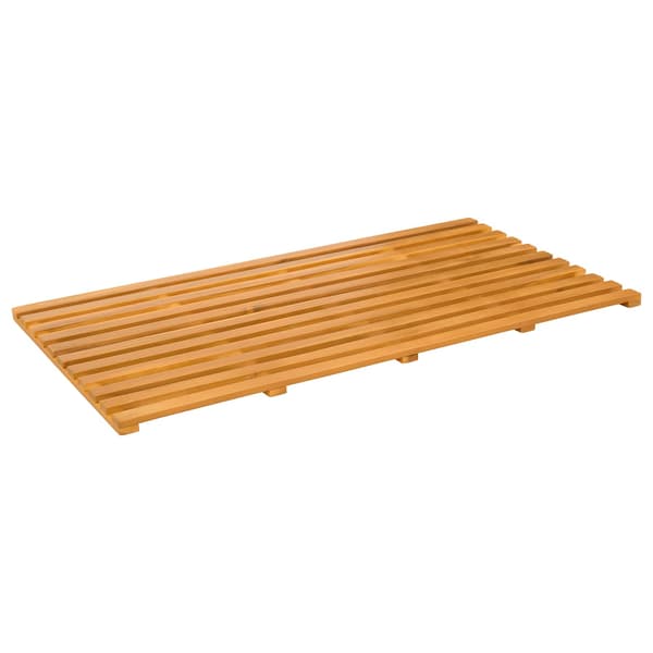 Badmatta Enfärgad Brun 100 x 53 x 2,5 cm trä