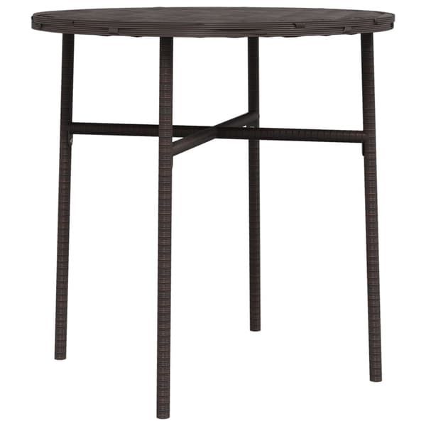 Trädgårdsbord brun 45 cm konstrotting